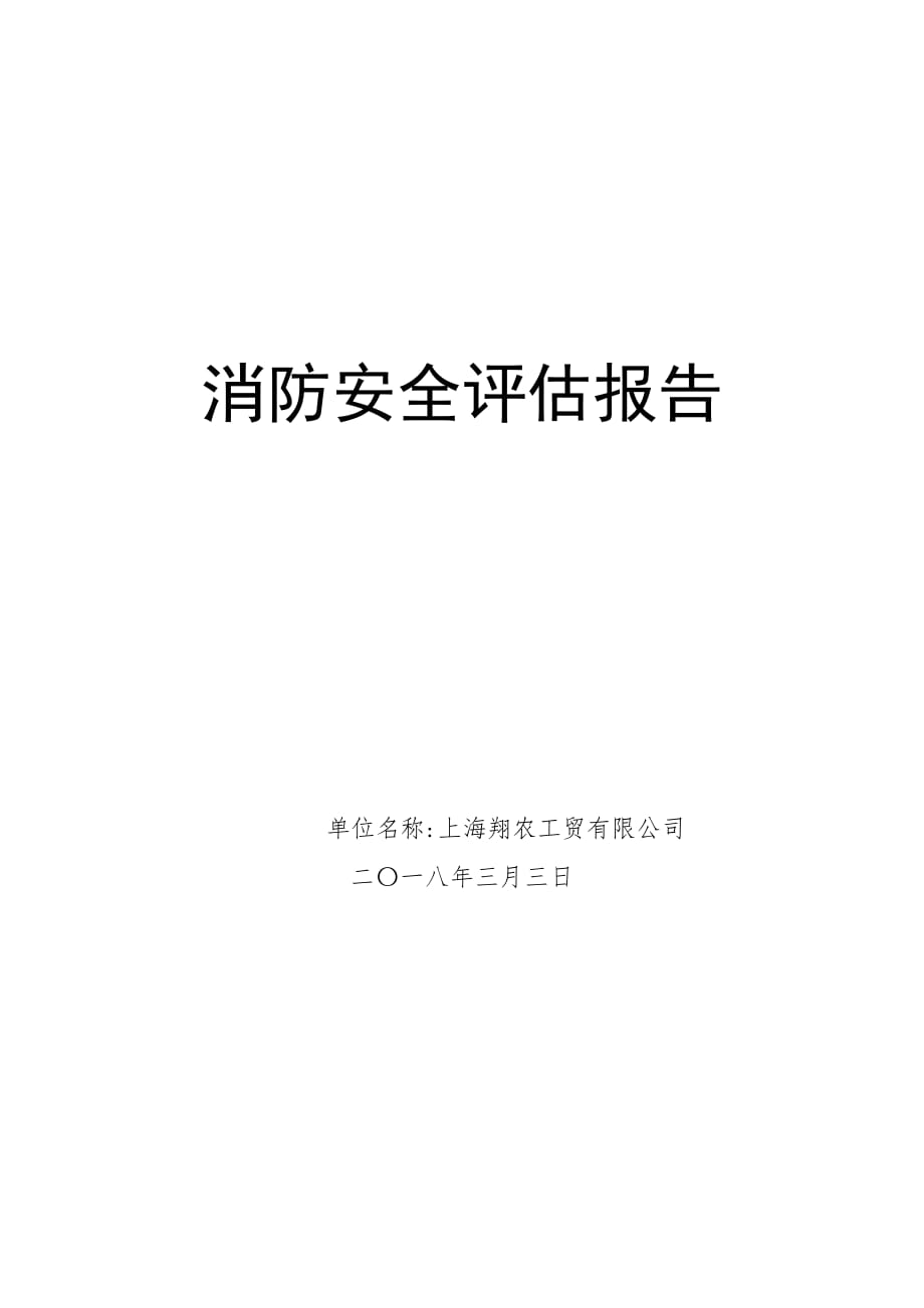 消防安全评估报告资料_第1页