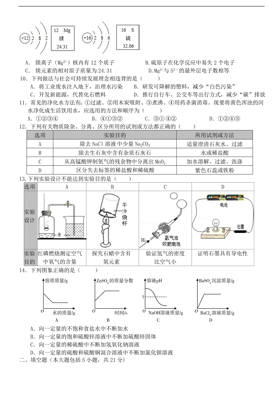 广东省2016届中考化学模拟试卷（一）.doc_第2页