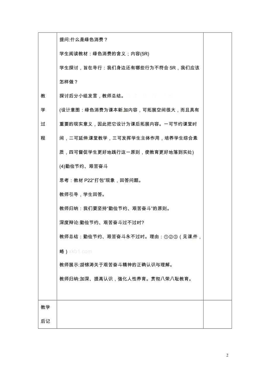 高一政治《1.3.2 树立正确的消费观》教案_第5页