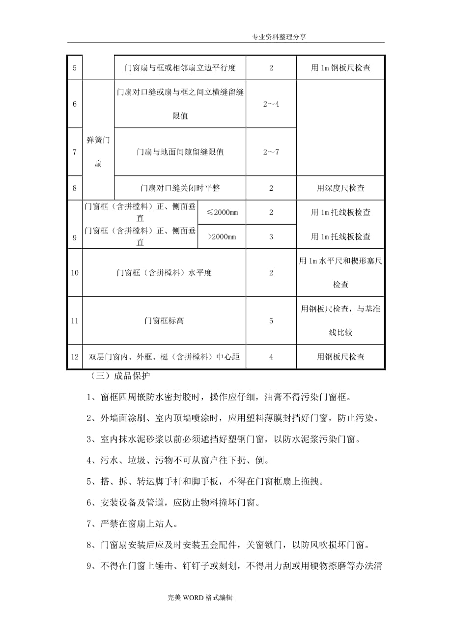 断桥铝门窗施工组织方案和施工方法_第4页