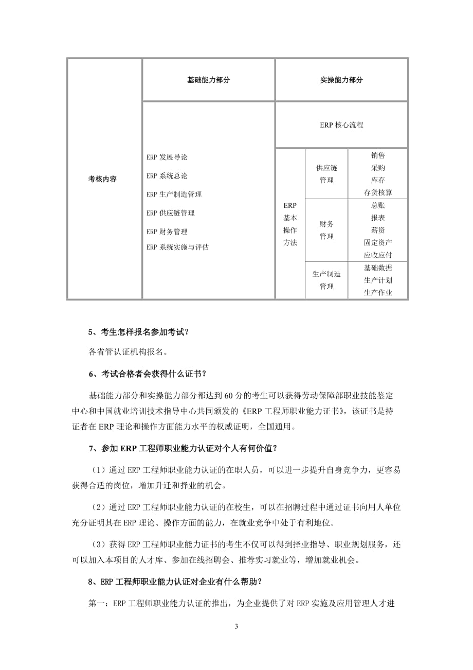 企业ERP工程师职业能力认证技术指导手册_第3页