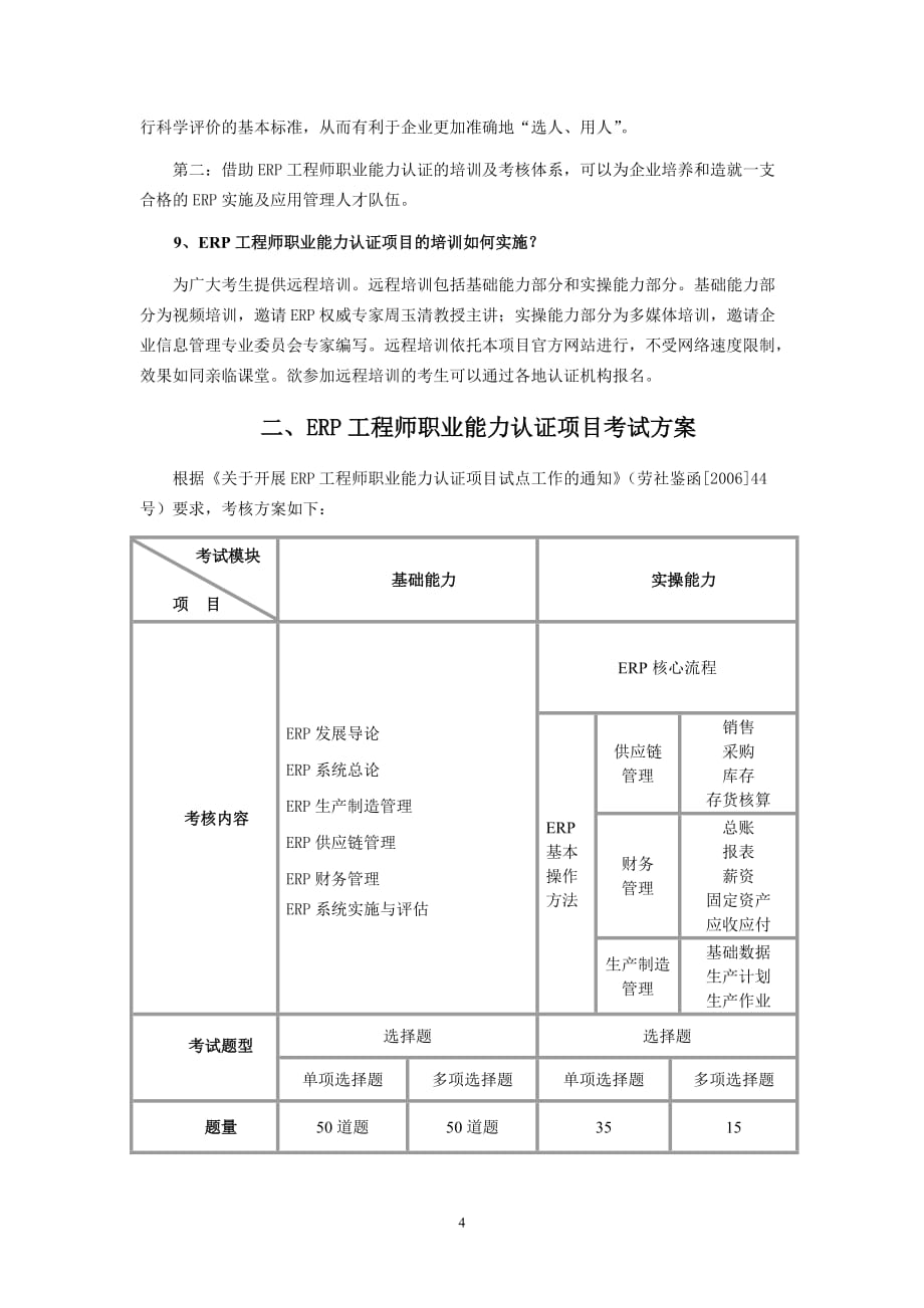 企业ERP工程师职业能力认证技术指导手册_第4页