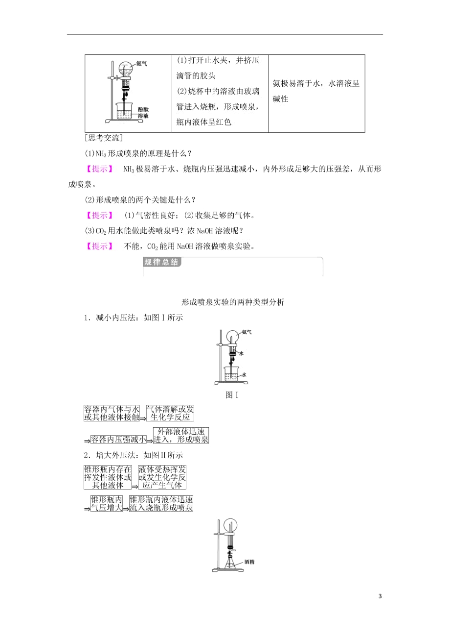 2018-2019学年高中化学 专题4 硫、氮和可持续发展 第2单元 生产生活中的含氮化合物 第2课时 氮肥的生产和使用学案 苏教版必修1_第3页