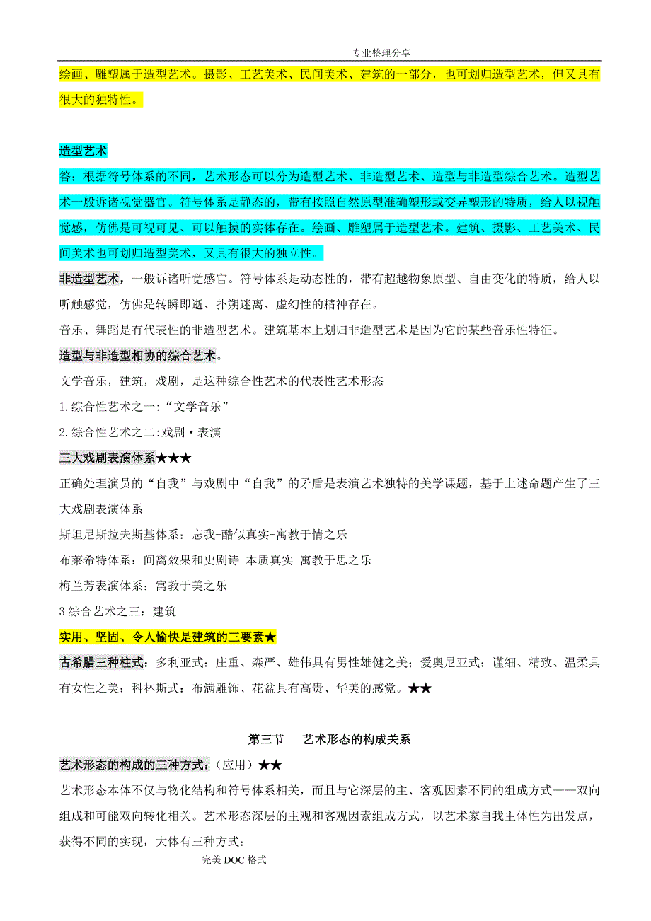 艺术概论重点整理资料全_第4页