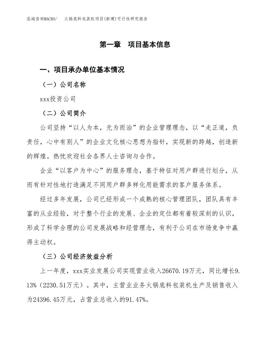 火锅底料包装机项目(新建)可行性研究报告.docx_第4页