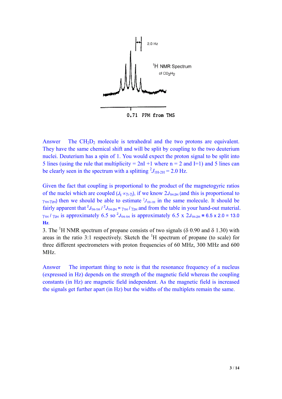 核磁共振核磁共振部分习题及答案_1_第3页
