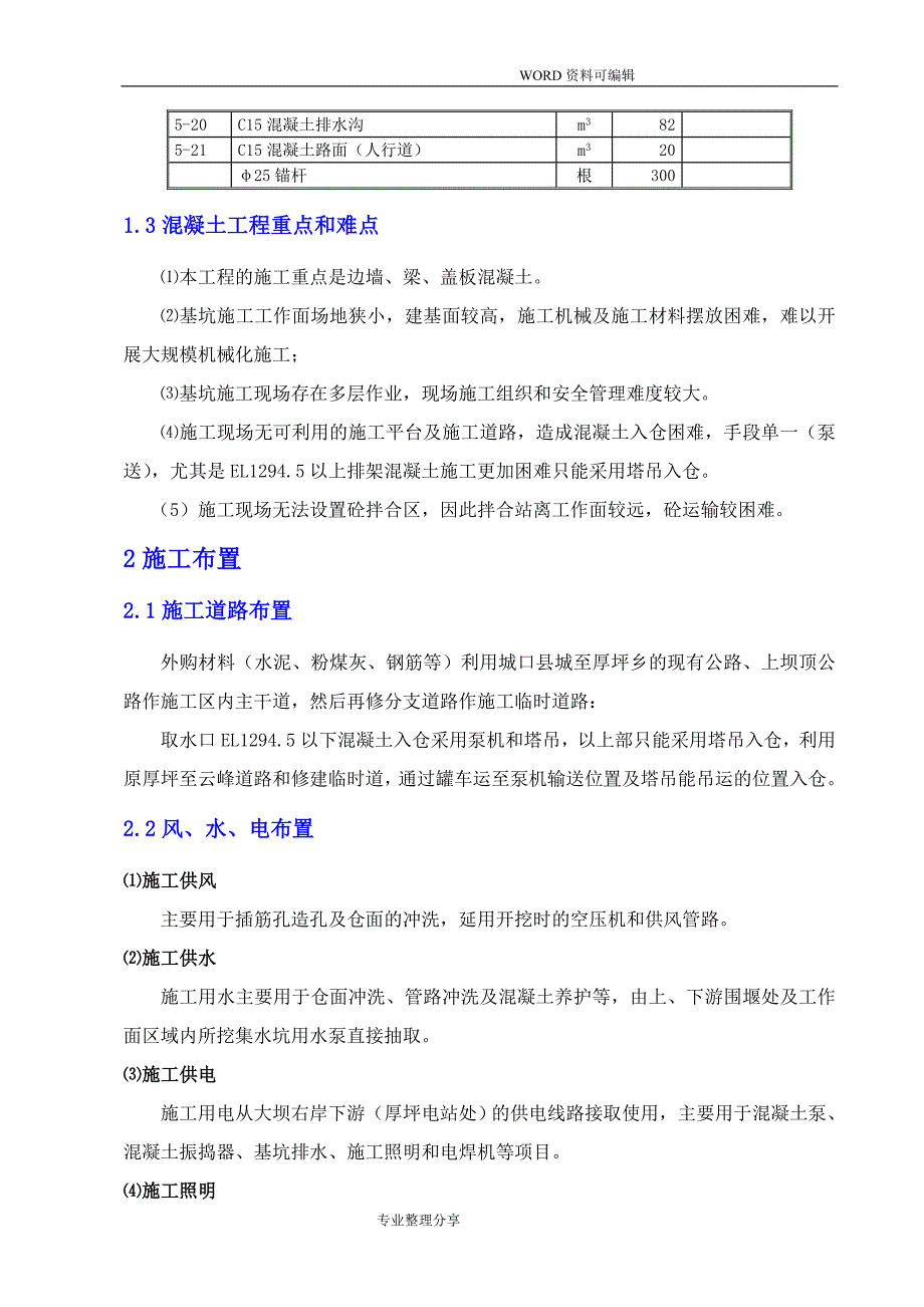 龙峡水库取水口混凝土浇筑施工组织方案_第4页