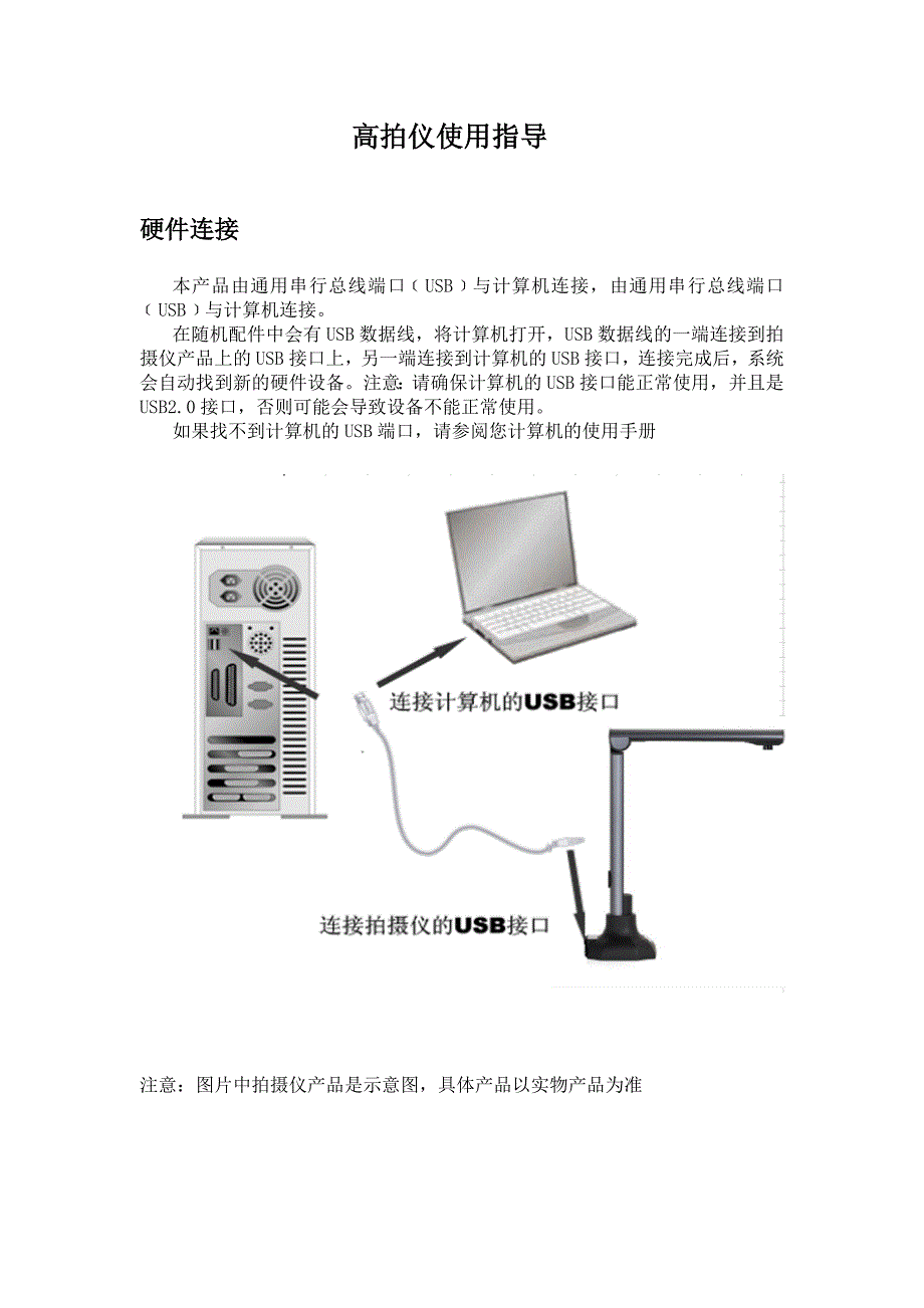 维融高拍仪作业指导书资料_第1页