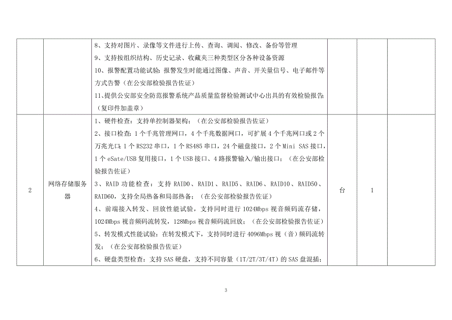 141110江西警察学院安防实战平台技术参数_第3页