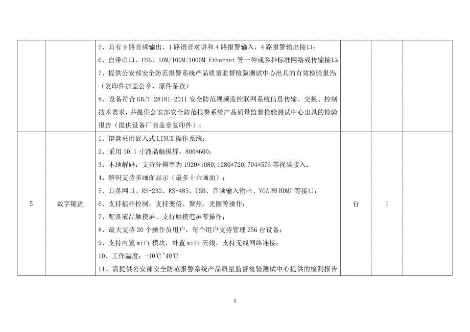 141110江西警察学院安防实战平台技术参数_第5页