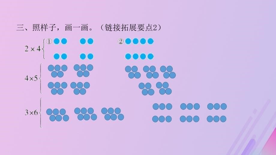 2018_2019学年二年级数学上册第三单元数一数与乘法课时4作业课件北师大版_第5页