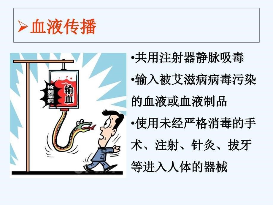 生物人教版初二下册识别感染艾滋病的危险行为_第5页