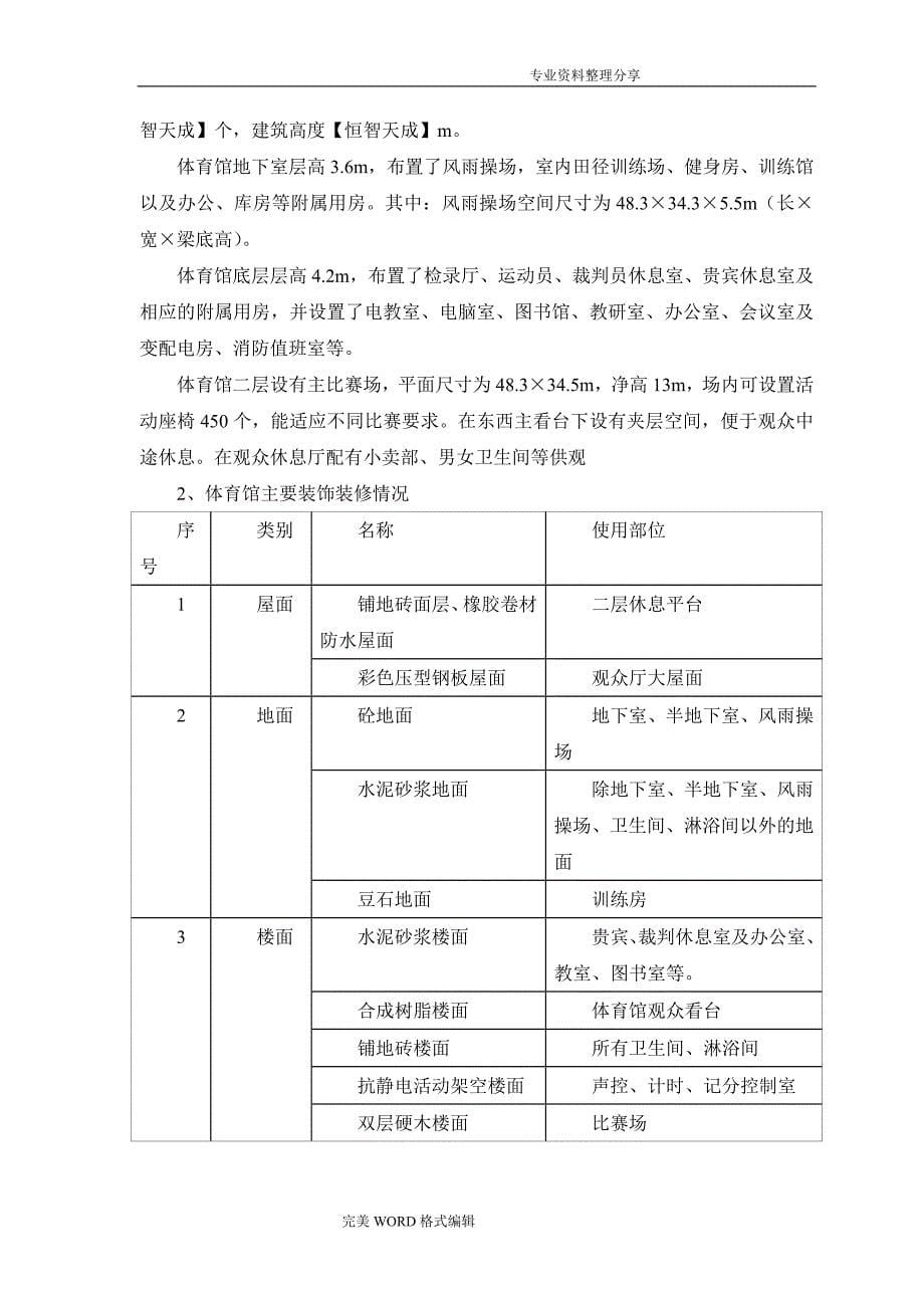 体育馆施工组织方案_第5页