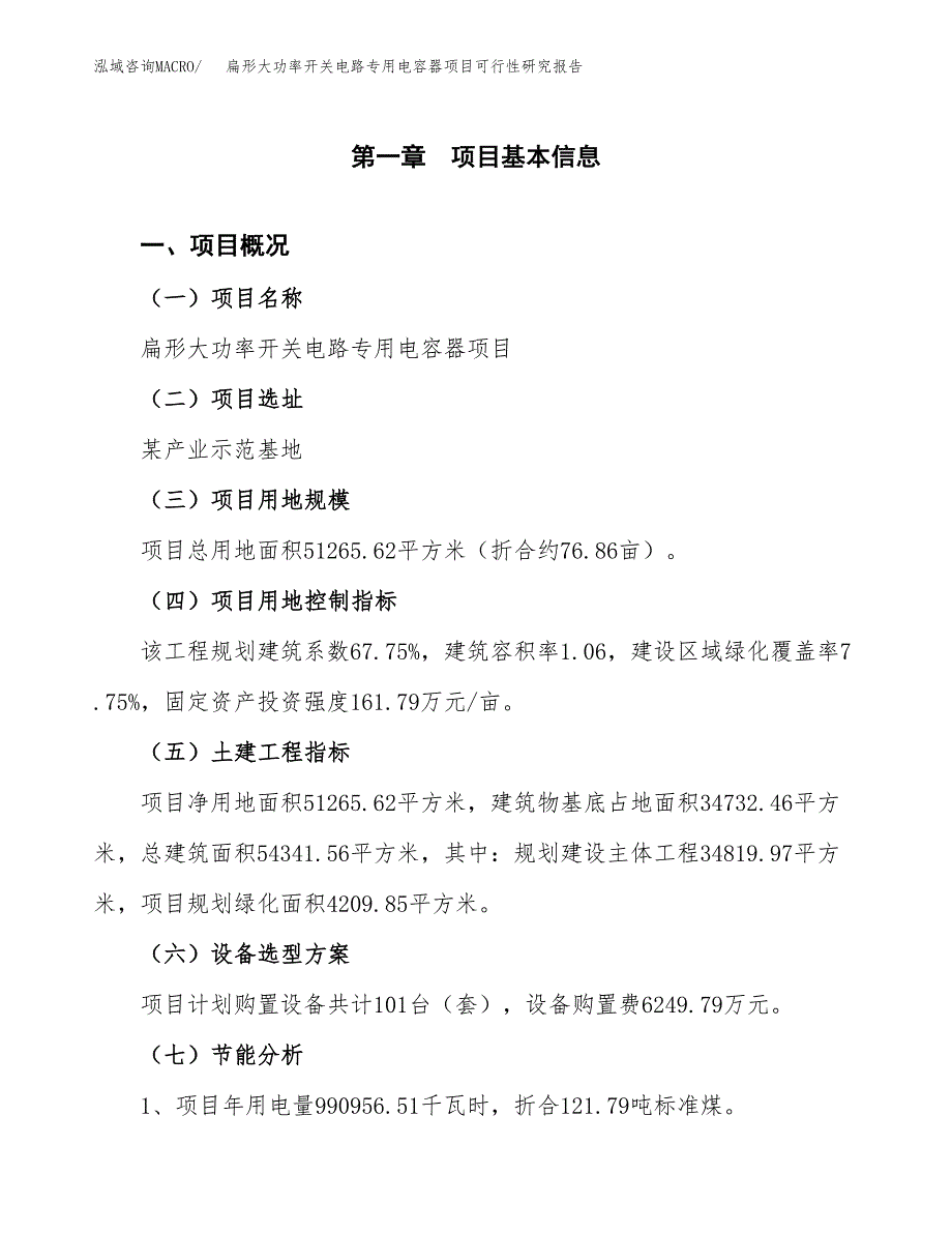 扁形大功率开关电路专用电容器项目可行性研究报告(样例模板).docx_第3页