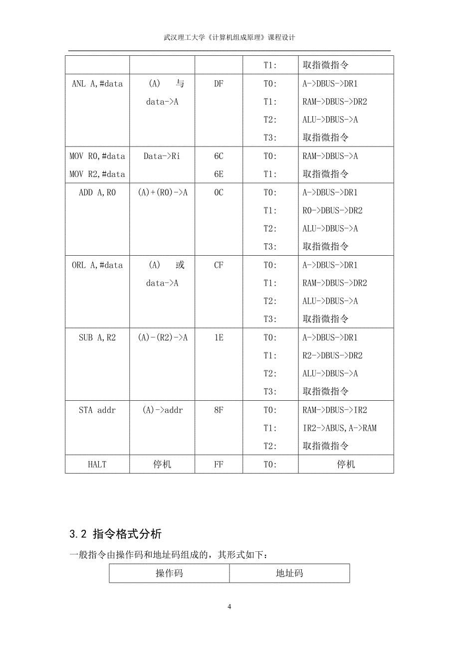 武汉理工大学不带进位的与或运算指令的实现_第5页