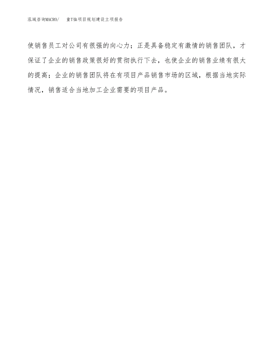 童T恤项目规划建设立项报告_第4页