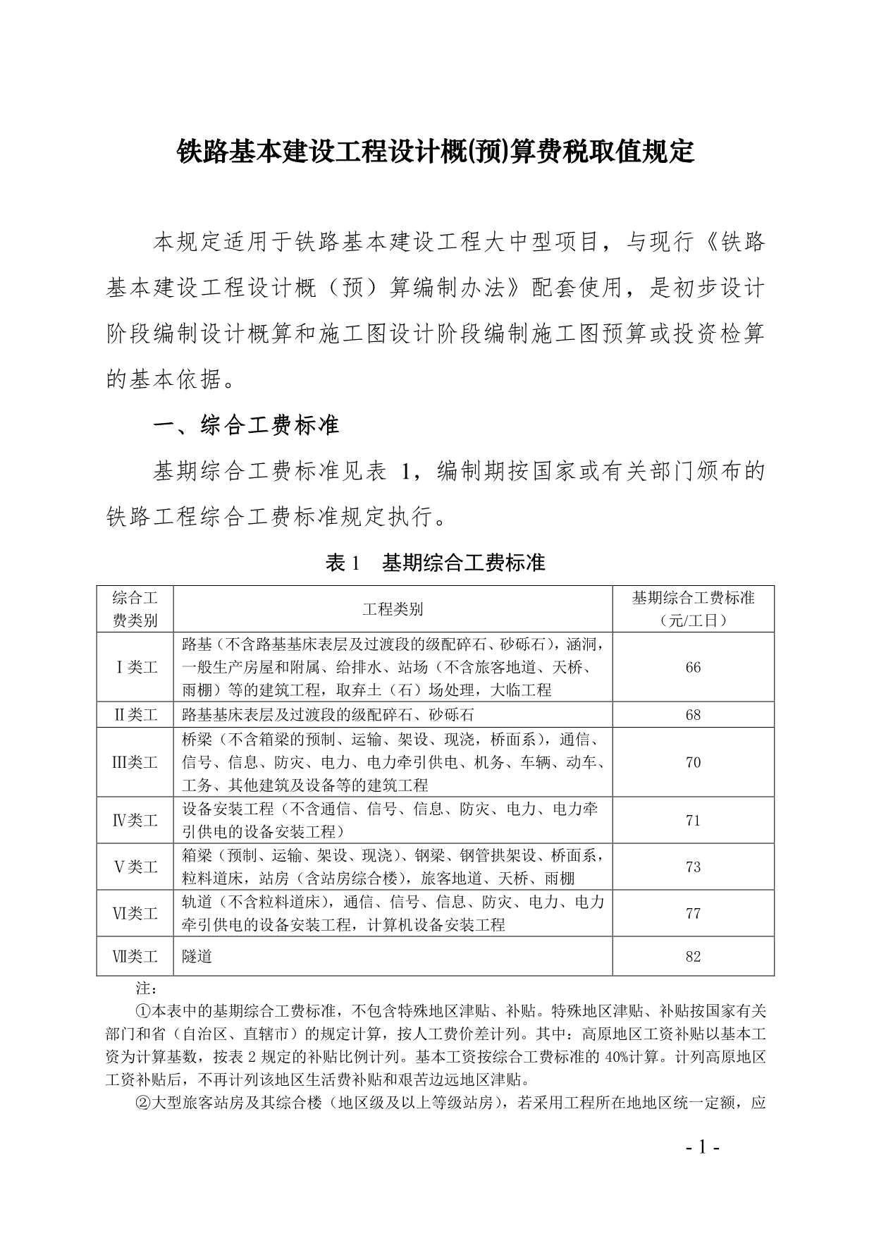 铁路基本建设工程设计概预算费税取值规定送审稿资料_第4页