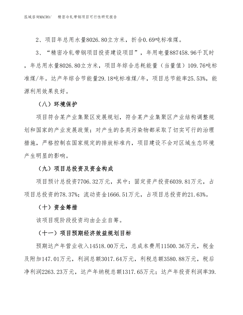 精密冷轧带钢项目可行性研究报告(样例模板).docx_第4页