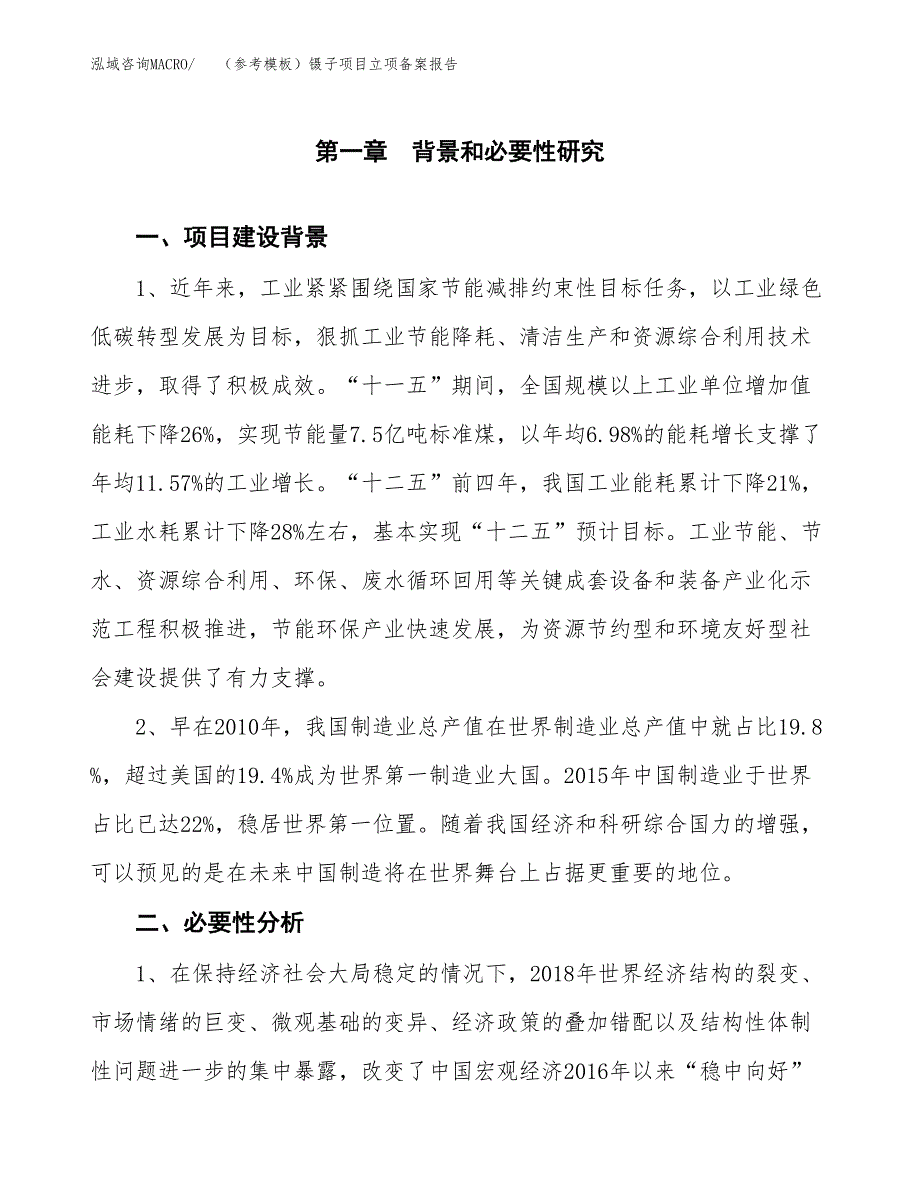 新建（参考模板）镊子项目立项备案报告.docx_第2页