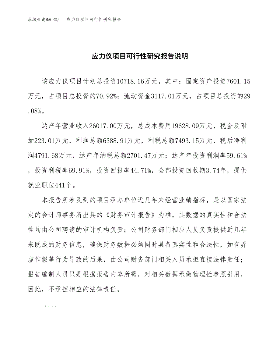 应力仪项目可行性研究报告(样例模板).docx_第2页