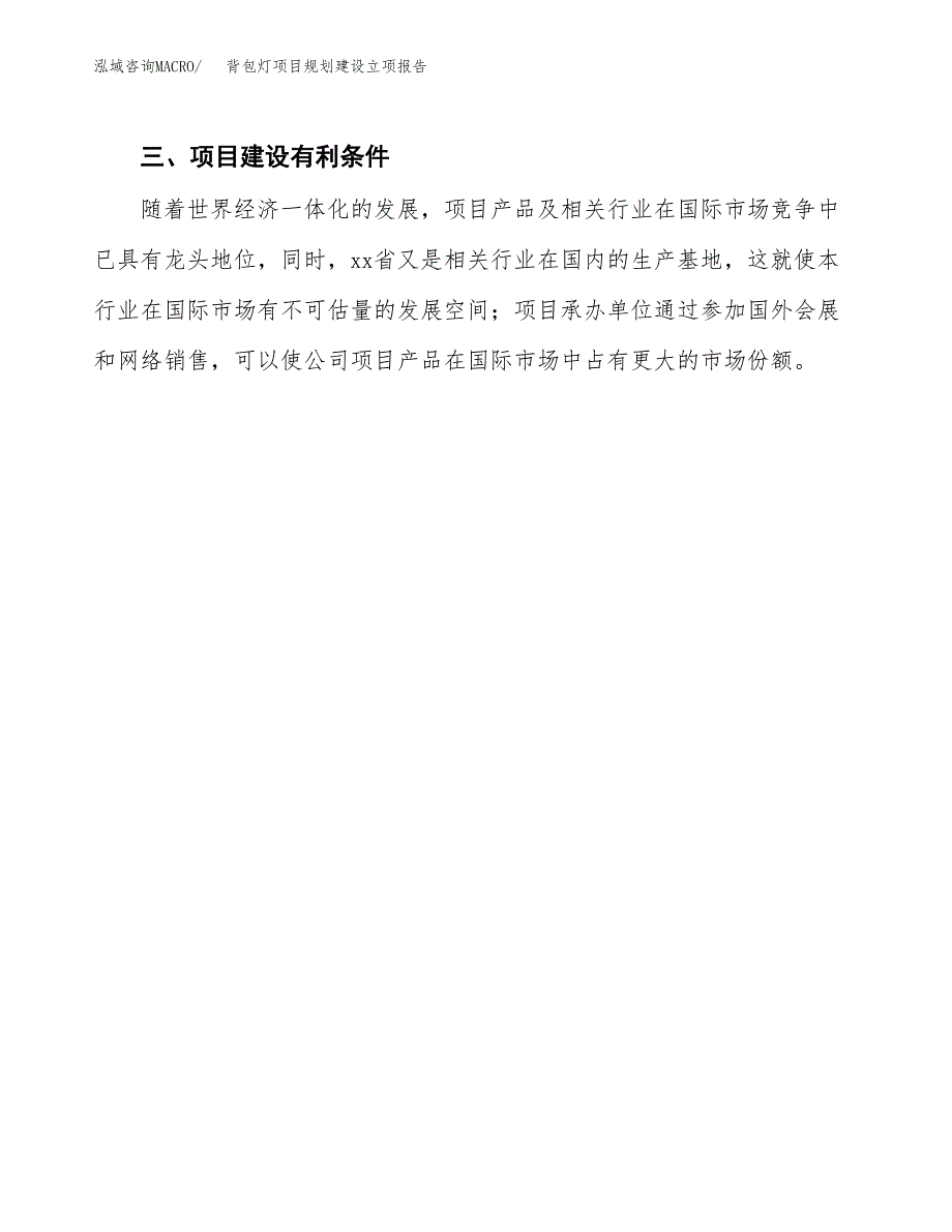 背包灯项目规划建设立项报告_第4页