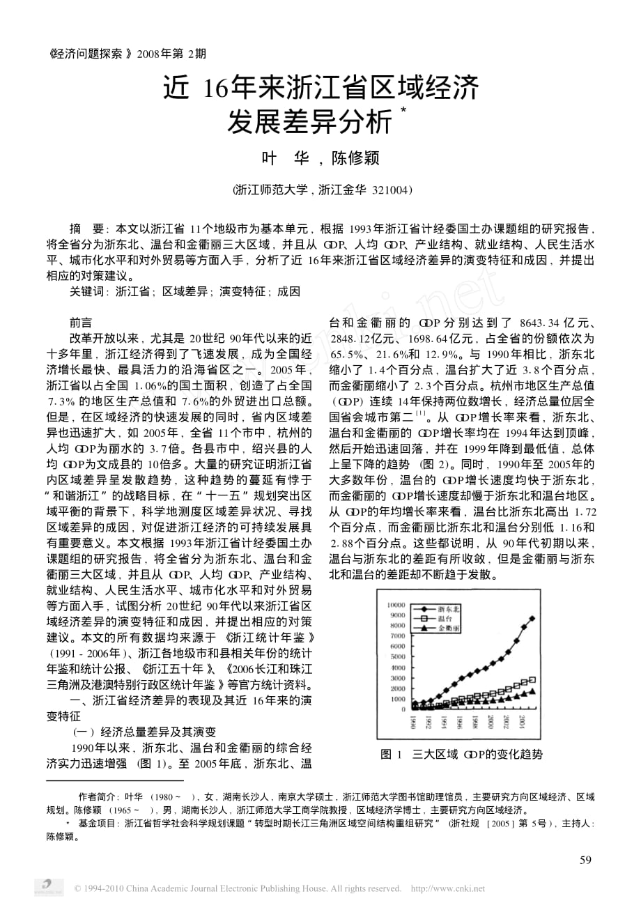 近16年来浙江省区域经济发展差异分析资料_第1页