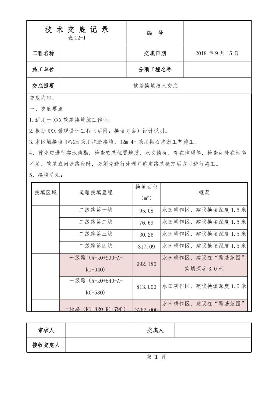 软基换填施工技术交底_第1页