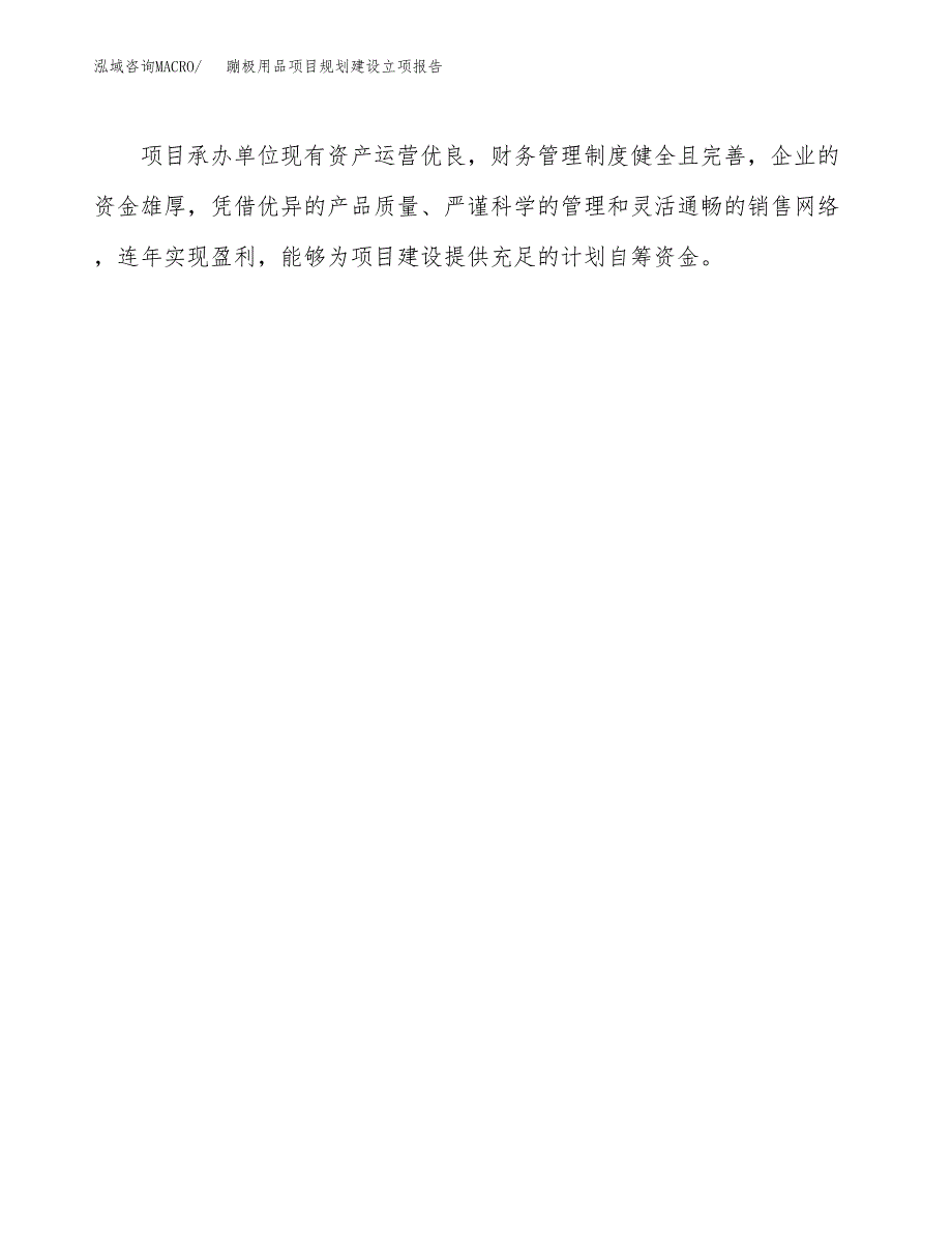 蹦极用品项目规划建设立项报告_第4页