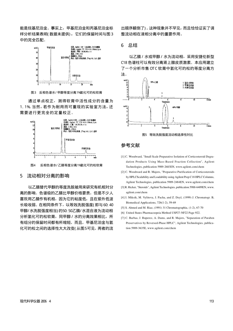 反相液相色谱分离肾上腺皮质激素_第2页