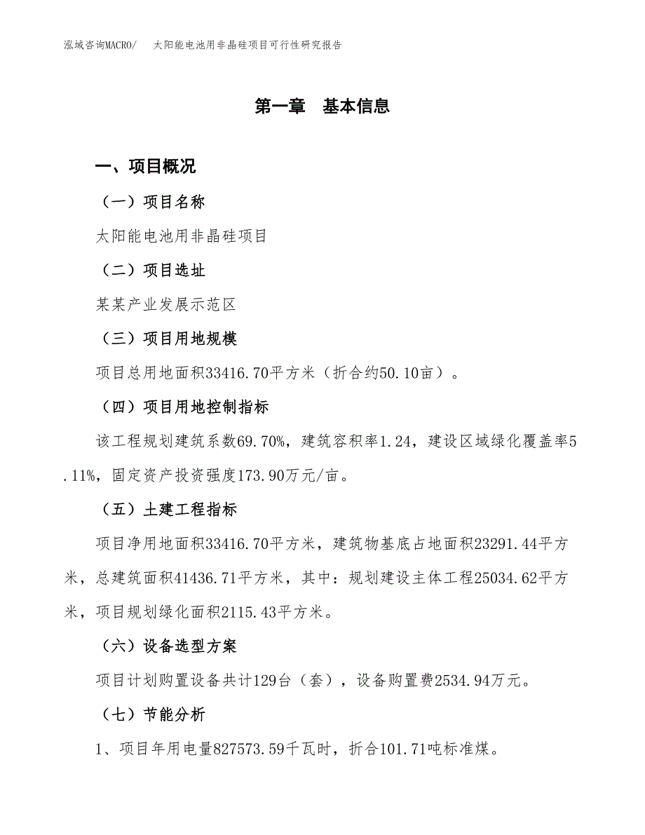 太阳能电池用非晶硅项目可行性研究报告(样例模板).docx_第3页