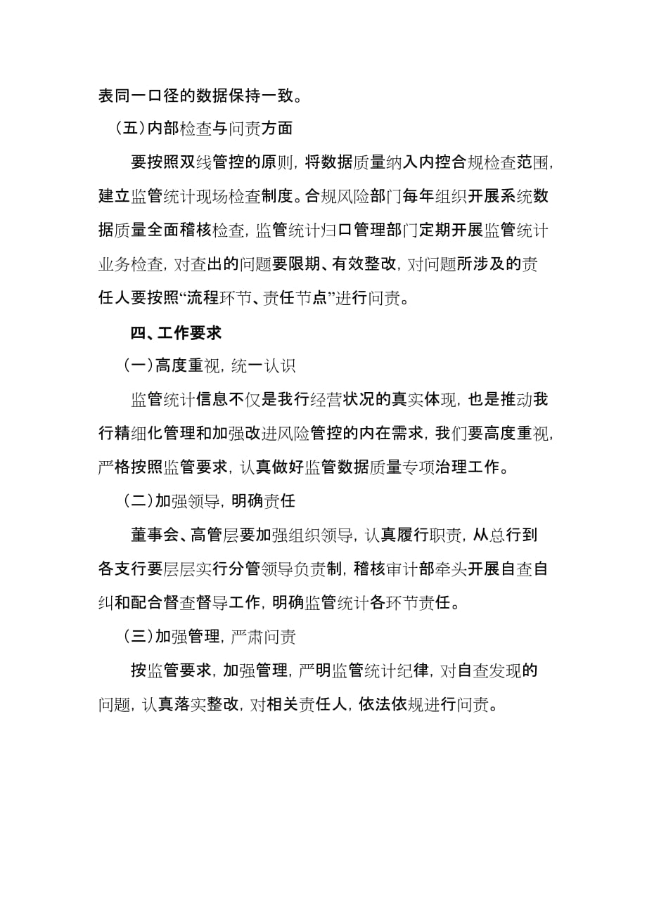 永州潇湘农村商业银行数据质理专项治理工作方案的制定_第4页