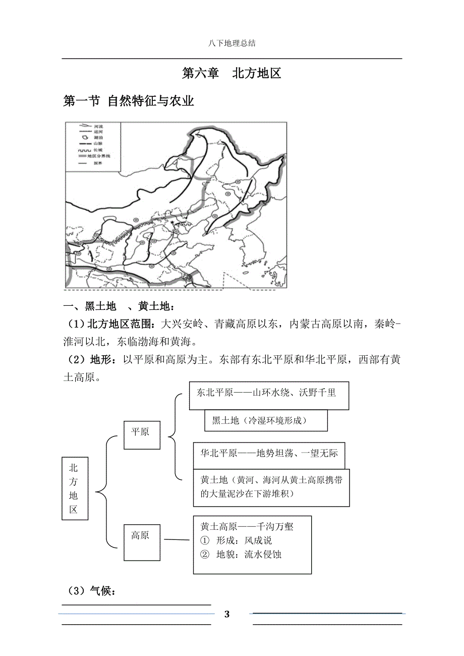 人教版八年级下册地理学霸笔记.doc_第3页