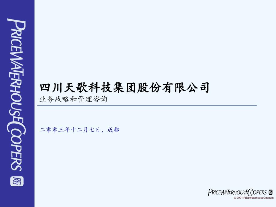 四川天歌科技集团股份有限公司业务战略和管理咨询_第1页