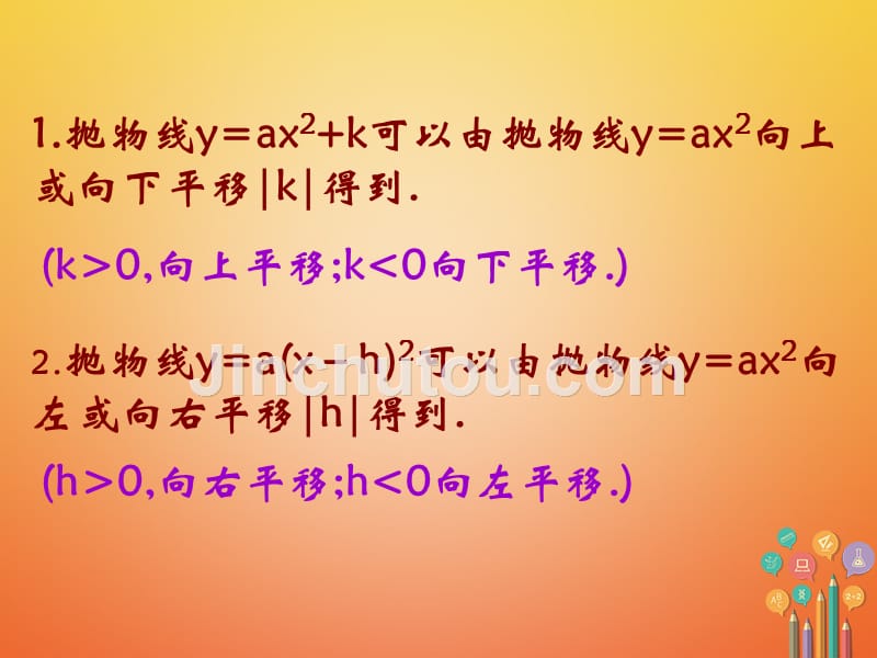 九年级数学下册 第5章 二次函数 5.2 二次函数的图象与性质（新版）苏科版_第2页