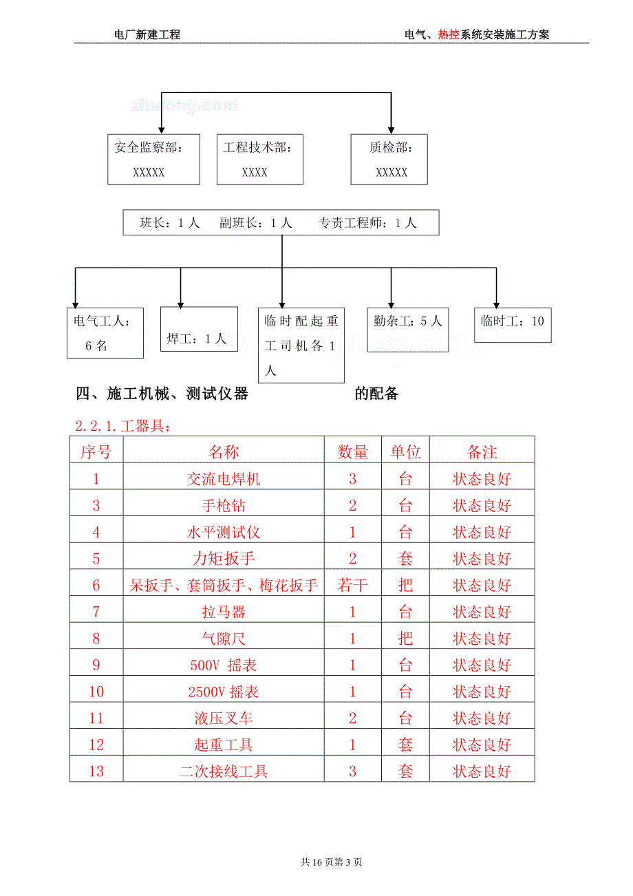 四川某电厂灰坝电气系统安装施工方案_secret_第3页