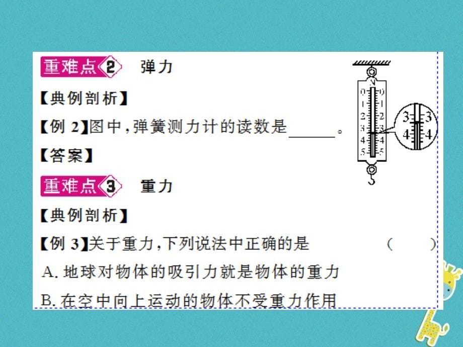 2018年八年级物理全册 第6章 熟悉而陌生的力重难点、易错点突破方法技巧习题（新版）沪科版_第5页