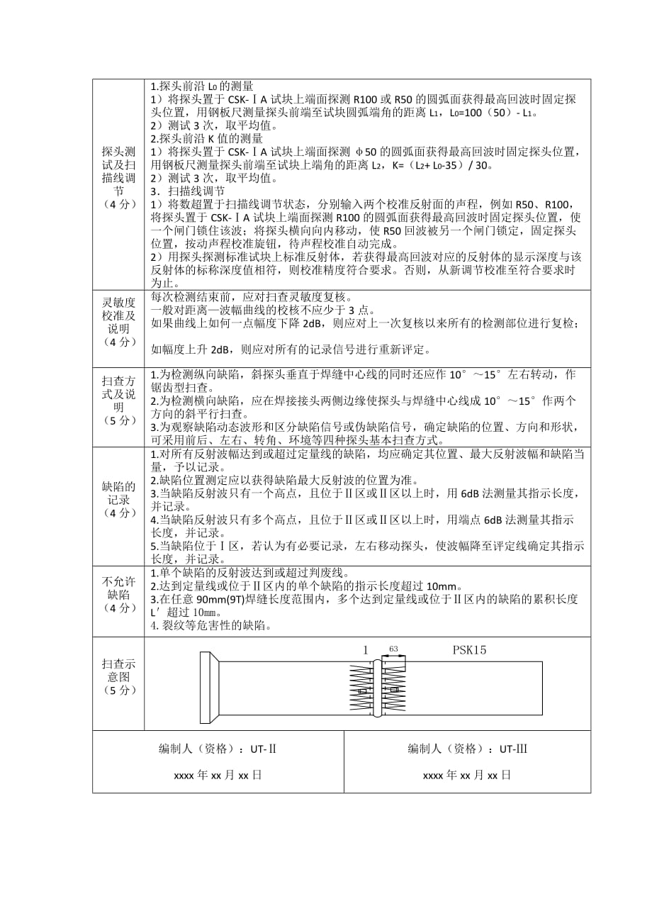 ut工艺题参考答案(2014年3月)_第4页