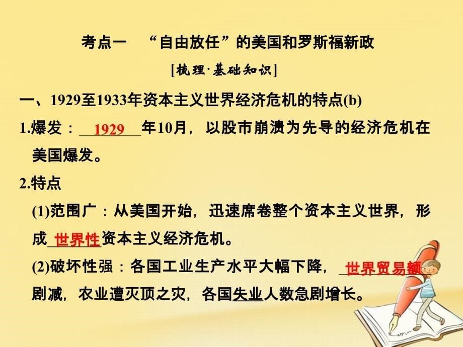 （浙江专版）2019版高考历史大一轮复习 专题十一 世界资本主义经济政策的调整与苏联的社会主义建设 第25讲 罗斯福新政与当代资本主义_第5页