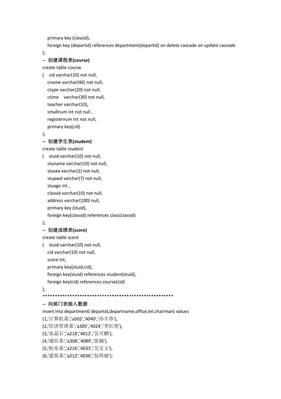 mysql数据库实用教程教学课件作者郑明秋代码数据库脚本代码9787568250825_第5页