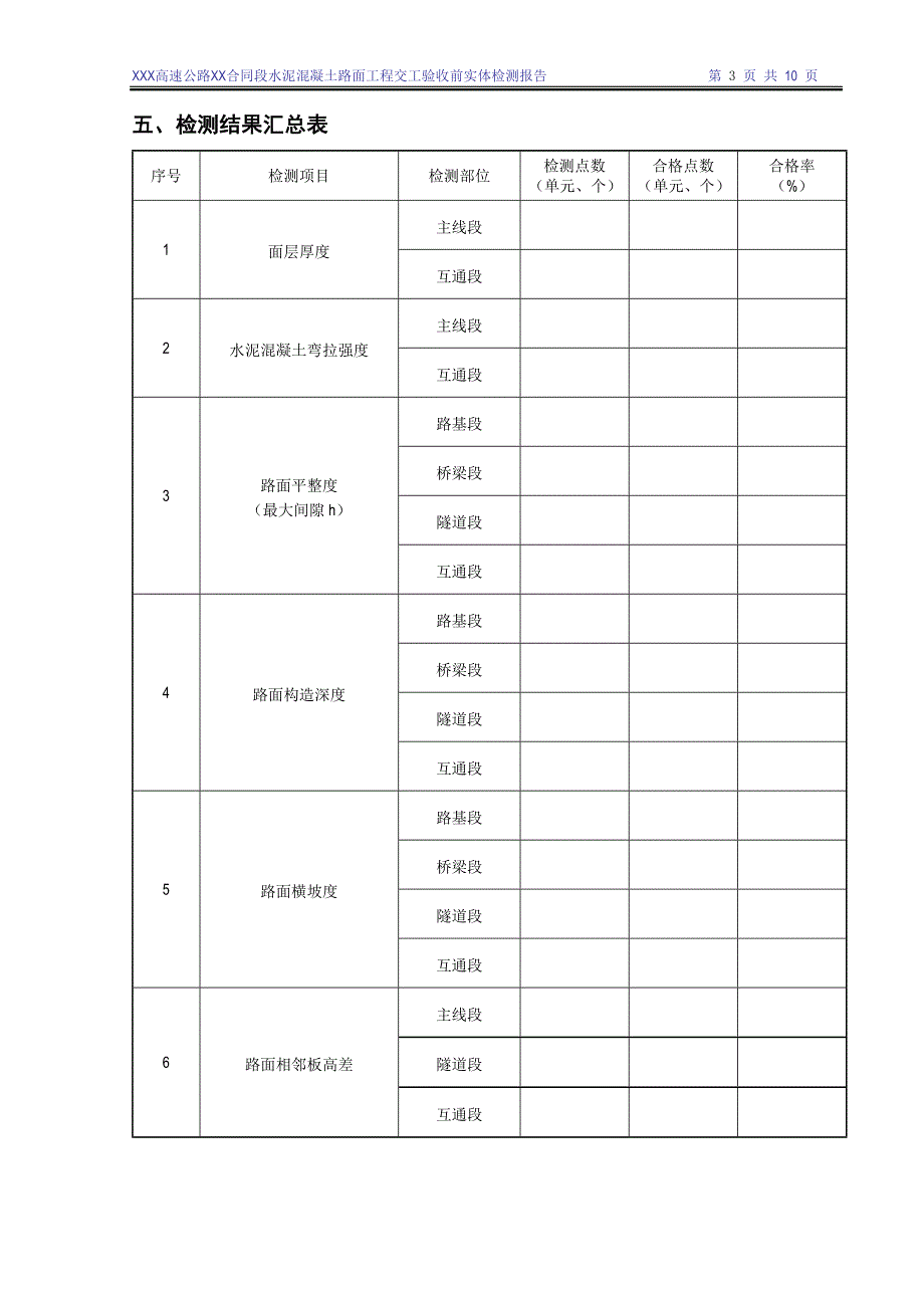 xx高速公路路面xx标段报告_第4页