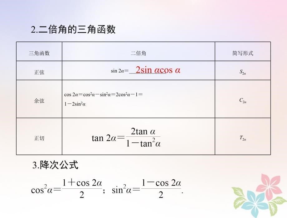 2019版高考数学一轮复习 第三章 三角函数与解三角形 第5讲 两角和与差及二倍角的三角函数公式配套理_第5页