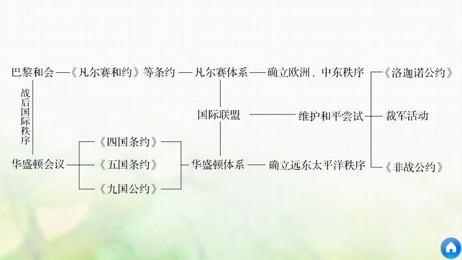 2018年高中历史 专题二 凡尔赛--华盛顿体系下的和平专题学习总结课件 新人教版选修3_第4页