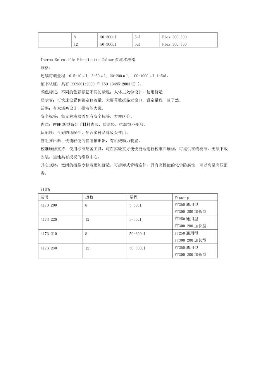 thermo scientific finnpipette f1多道移液器_第5页