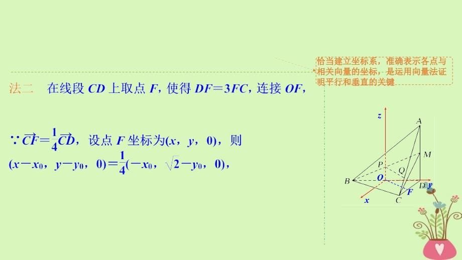 2019版高考数学大一轮复习 第八章 立体几何初步 第7课时 立体几何中的向量方法(一)——证明平行与垂直北师大版_第5页