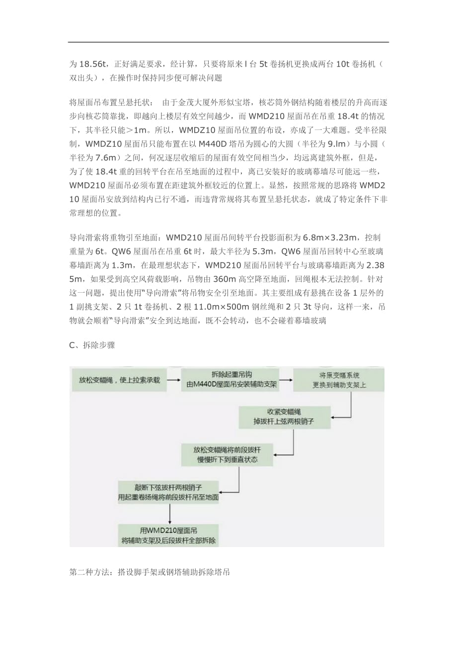 实例解析超高层建筑吊塔的拆除方法_第4页