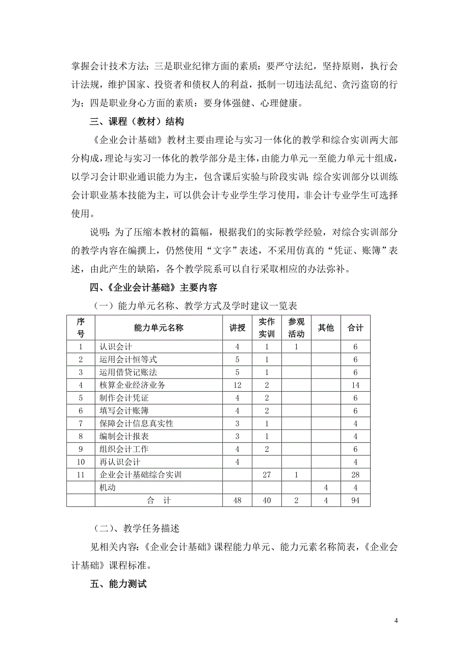 企业会计基础标准企业会计基础—课程标准_第4页