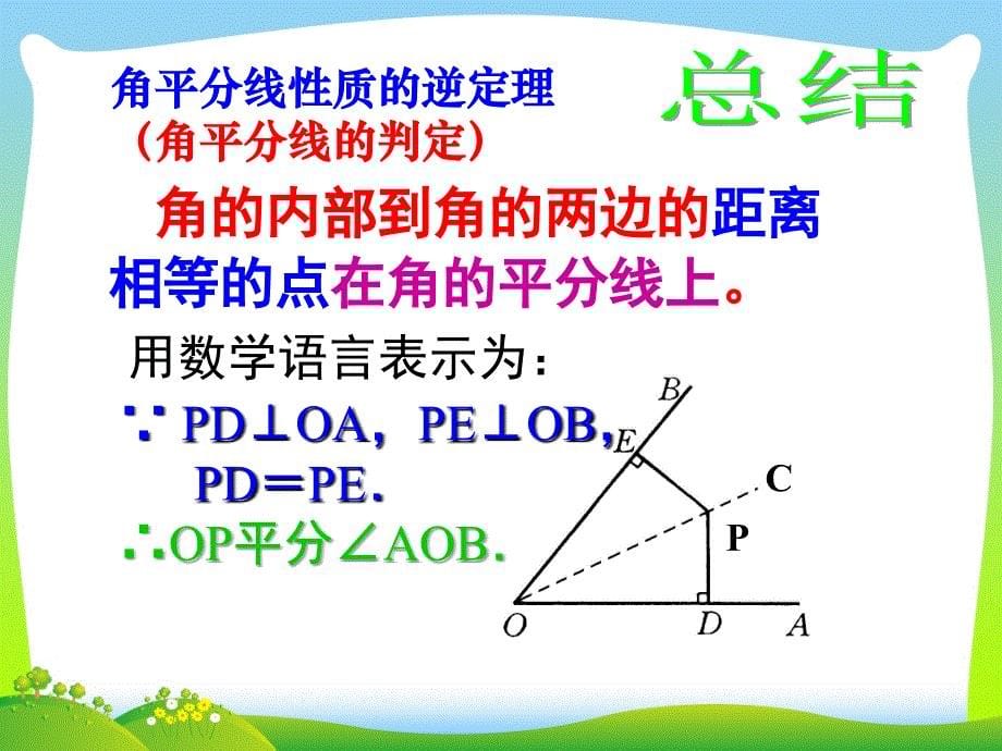 12.3角平分线的性质(第2课时)(公开课)精品课件_第5页
