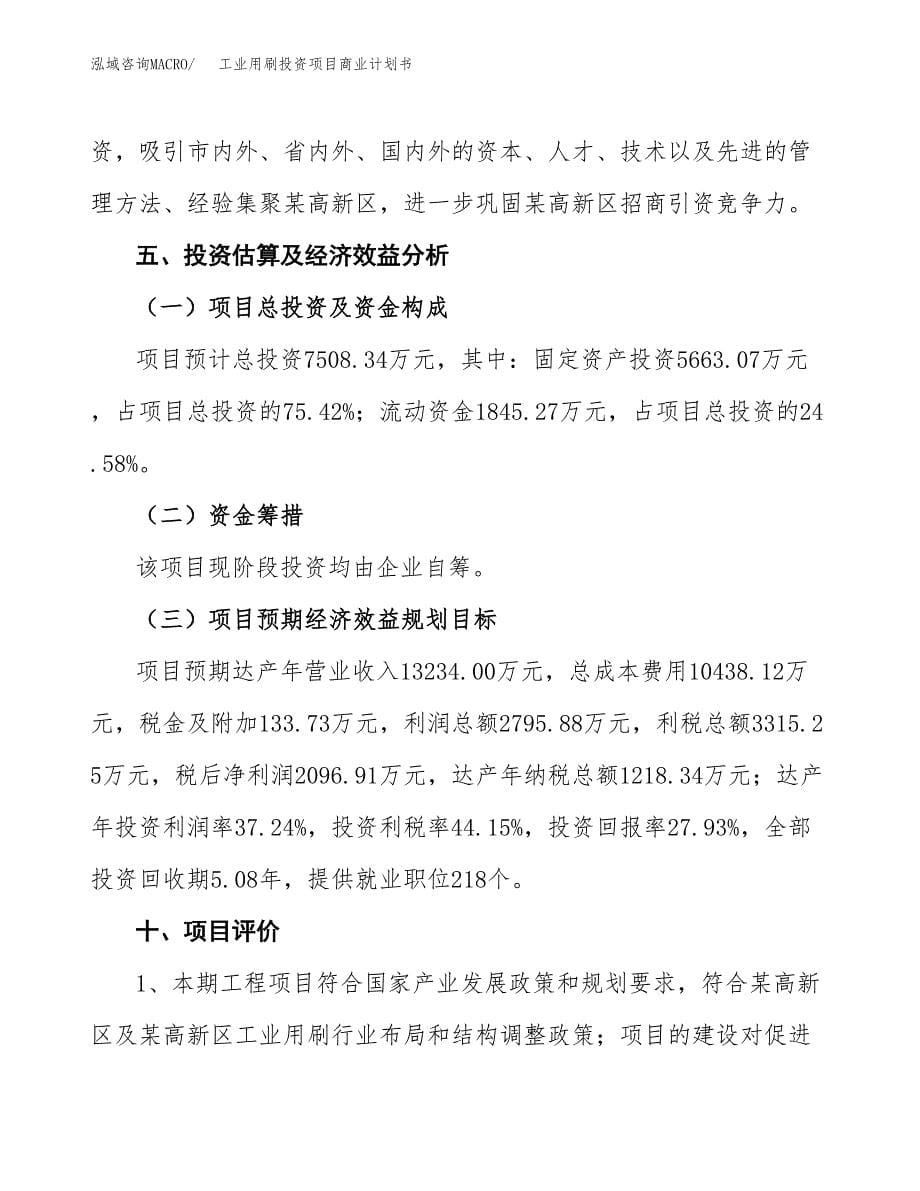 工业用刷投资项目商业计划书.docx_第5页