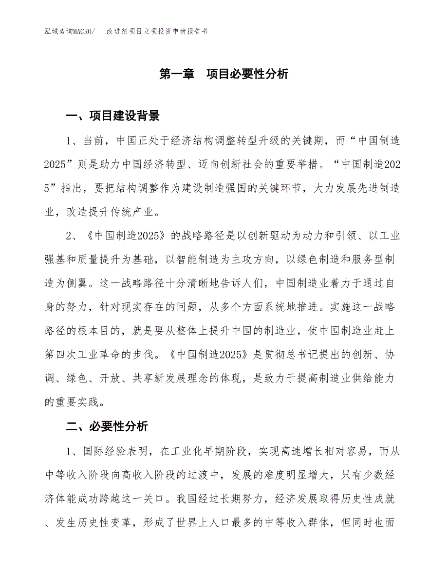 改进剂项目立项投资申请报告书.docx_第2页