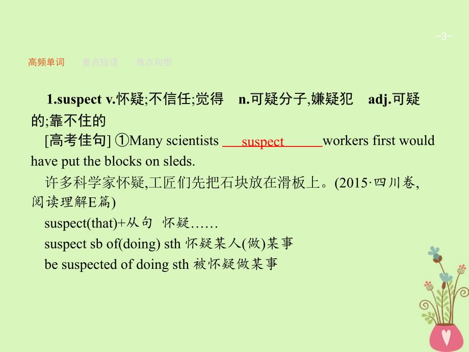 福建2018年高考英语总复习 Unit 15 Learning 北师大版必修5_第3页